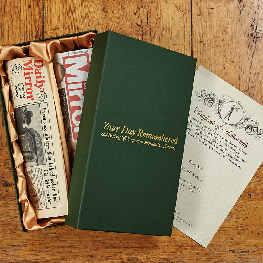 Double Newspaper Gift Box